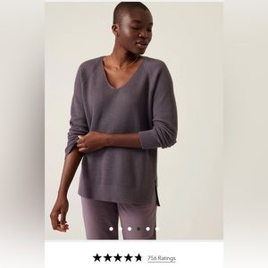 NWOT Hanover refined v neck sweater xl athleta
